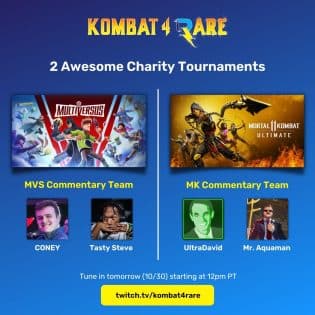Kombat4Rare Mortal Kombat & MultiVersus Livestream Tournament Event Starts Today