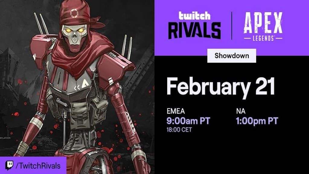 Twitch Rivals Apex Legends Makes a Return February 21st